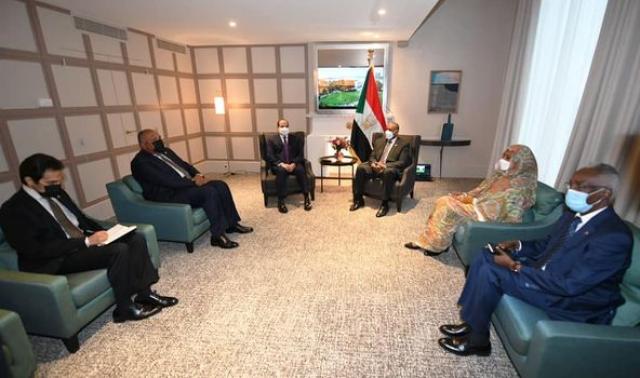 اجتماع الرئيس السيسي مع عبد الفتاح البرهان