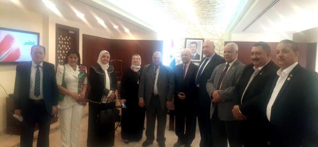 زيارة الائتلاف الوطني للأجزاب السياسية لسفارة السورية اليوم