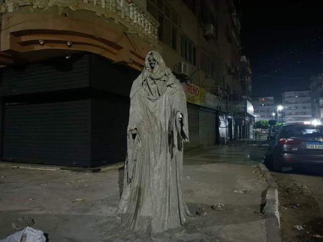 تمثال الرعب في الإسماعيلية